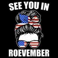 See You In Roevember Vote In November Women's Knotted Racerback Tank