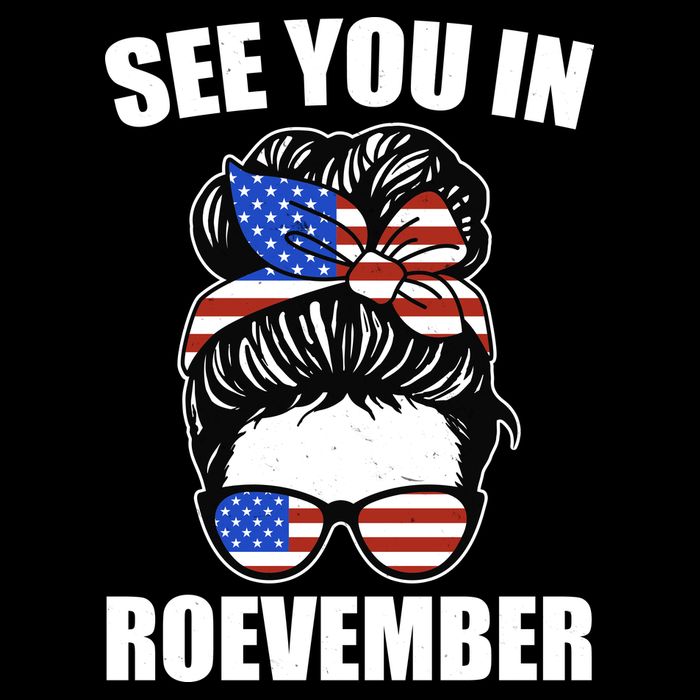 See You In Roevember Vote In November Women's Knotted Racerback Tank