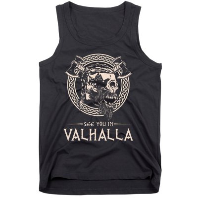 See You In Valhalla Viking Tank Top