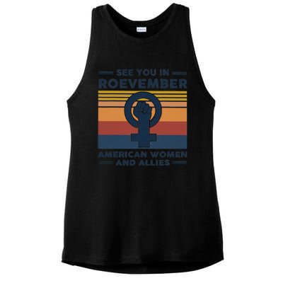 See You In Roevember American And Allies Retro Vintage Ladies PosiCharge Tri-Blend Wicking Tank