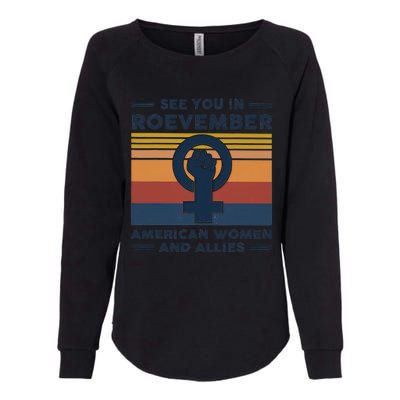 See You In Roevember American And Allies Retro Vintage Womens California Wash Sweatshirt