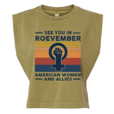 See You In Roevember American And Allies Retro Vintage Garment-Dyed Women's Muscle Tee