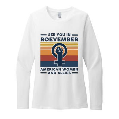 See You In Roevember American And Allies Retro Vintage Womens CVC Long Sleeve Shirt