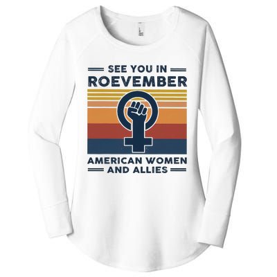 See You In Roevember American And Allies Retro Vintage Women's Perfect Tri Tunic Long Sleeve Shirt