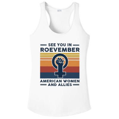 See You In Roevember American And Allies Retro Vintage Ladies PosiCharge Competitor Racerback Tank