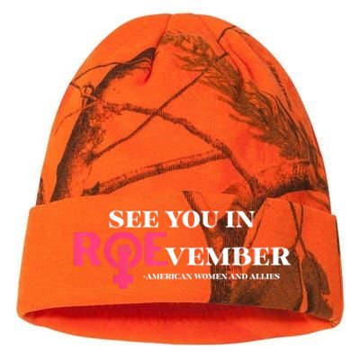 See You In ROEvember American Woman And Allies Quote Kati Licensed 12" Camo Beanie