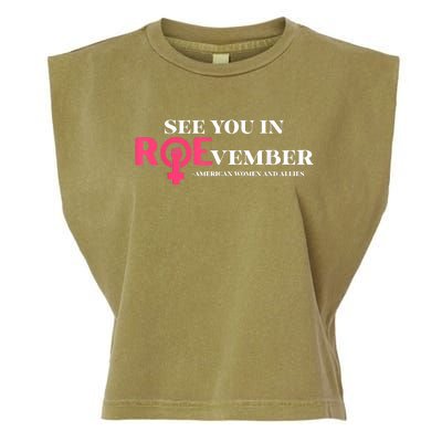 See You In ROEvember American Woman And Allies Quote Garment-Dyed Women's Muscle Tee