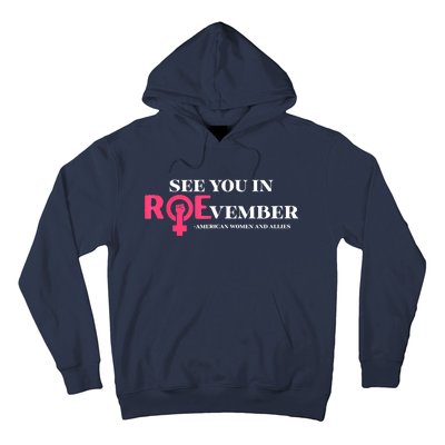 See You In ROEvember American Woman And Allies Quote Hoodie