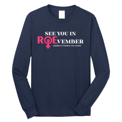 See You In ROEvember American Woman And Allies Quote Long Sleeve Shirt