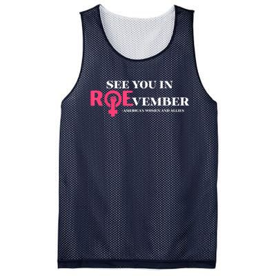 See You In ROEvember American Woman And Allies Quote Mesh Reversible Basketball Jersey Tank