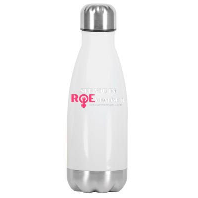 See You In ROEvember American Woman And Allies Quote Stainless Steel Insulated Water Bottle