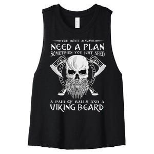 See You In Valhalla Until Valhalla Il Valhala Women's Racerback Cropped Tank