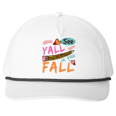 See Yall In The Fall Autumn Snapback Five-Panel Rope Hat