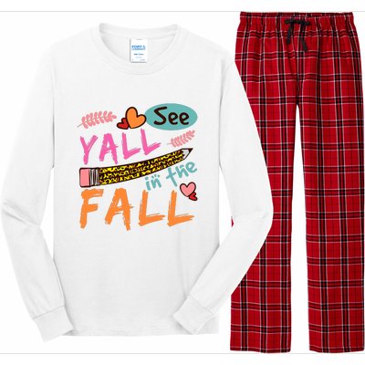 See Yall In The Fall Autumn Long Sleeve Pajama Set