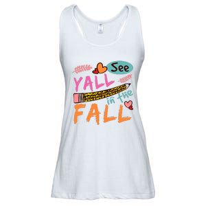 See Yall In The Fall Autumn Ladies Essential Flowy Tank