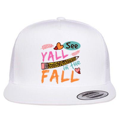 See Yall In The Fall Autumn Flat Bill Trucker Hat