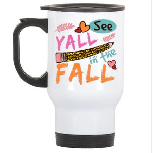 See Yall In The Fall Autumn Stainless Steel Travel Mug