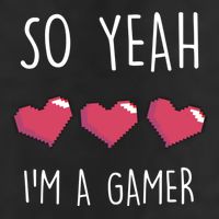 So Yeah I Am A Gamer Heart Live Love Computer Console Pc Cute Gift Golf Towel