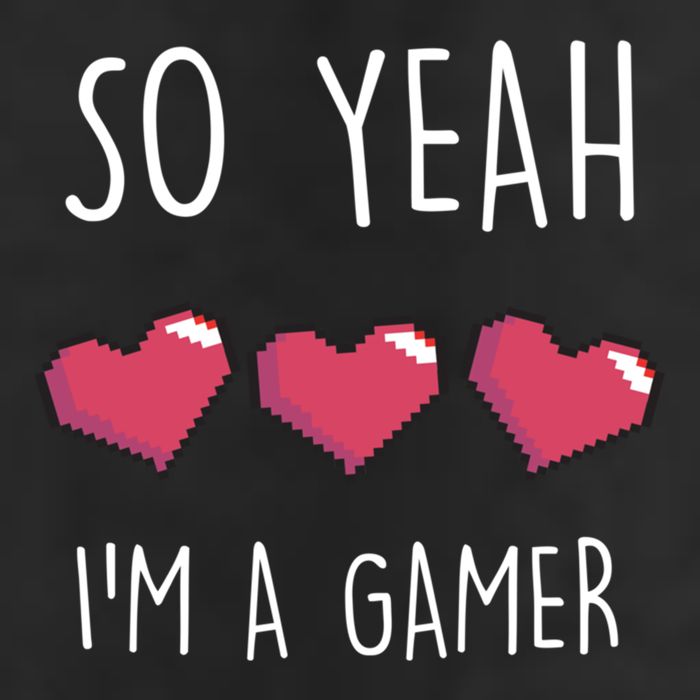 So Yeah I Am A Gamer Heart Live Love Computer Console Pc Cute Gift Golf Towel