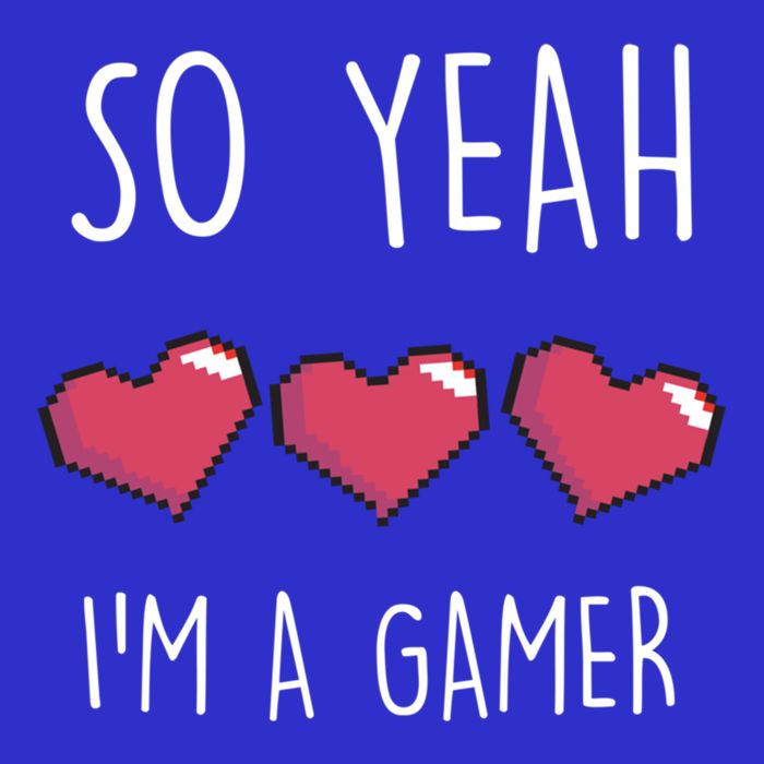 So Yeah I Am A Gamer Heart Live Love Computer Console Pc Cute Gift 16 in Basic Backpack