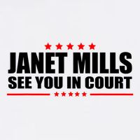 See You In Court Maine Governor Janet Mills Womens Tank Top