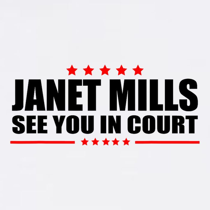 See You In Court Maine Governor Janet Mills Womens Tank Top