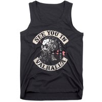 See You In Valhalla Skull Viking Tank Top