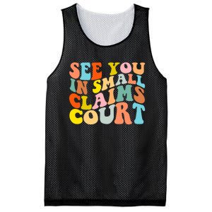 See You In Small Claims Court Mesh Reversible Basketball Jersey Tank