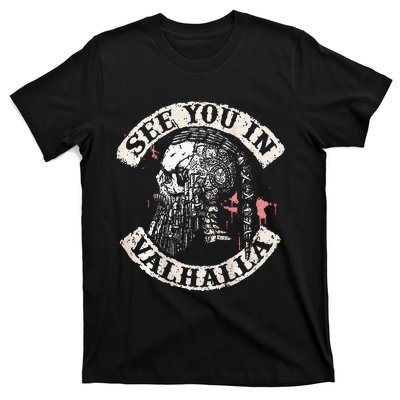 See You In Valhalla Skull Viking T-Shirt