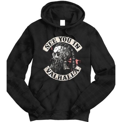 See You In Valhalla Skull Viking Tie Dye Hoodie