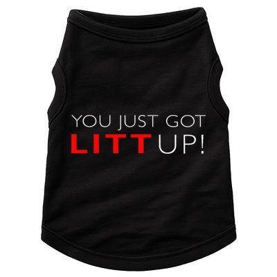 Suits You Just Got Litt Up! Funny Doggie Tank