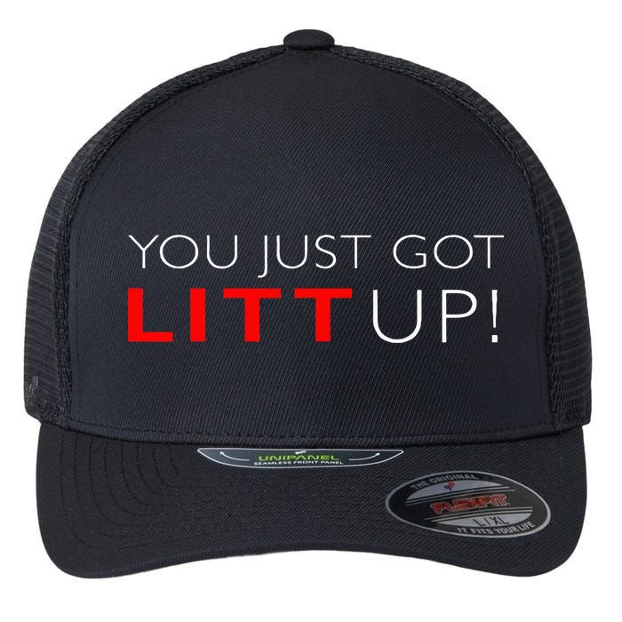 Suits You Just Got Litt Up! Funny Flexfit Unipanel Trucker Cap