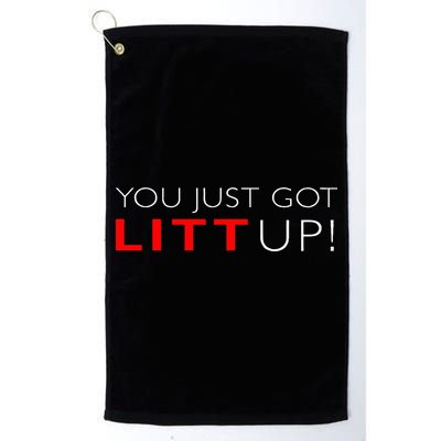 Suits You Just Got Litt Up! Funny Golf Towel