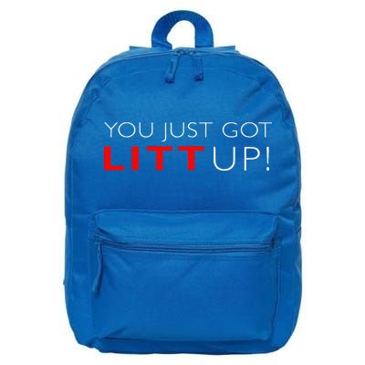 Suits You Just Got Litt Up! Funny 16 in Basic Backpack