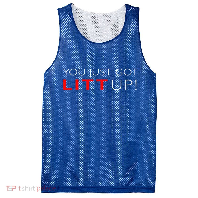 Suits You Just Got Litt Up! Funny Mesh Reversible Basketball Jersey Tank