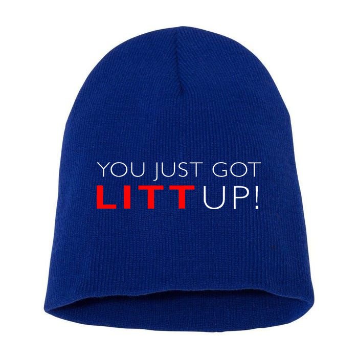 Suits You Just Got Litt Up! Funny Short Acrylic Beanie