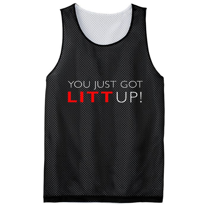 Suits You Just Got Litt Up! Funny For Mesh Reversible Basketball Jersey Tank