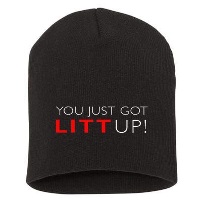 Suits You Just Got Litt Up! Funny For Short Acrylic Beanie