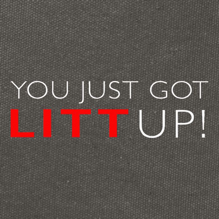 Suits You Just Got Litt Up! Funny For Cotton Canvas Backpack