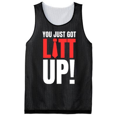 Suits You Just Got Litt Up! Funny Sayings Mesh Reversible Basketball Jersey Tank