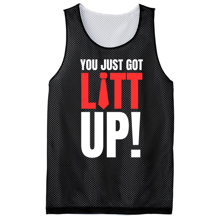 Suits You Just Got Litt Up! Funny Sayings Mesh Reversible Basketball Jersey Tank