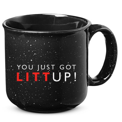 Suits You Just Got Litt Up! Funny Sayings 15oz Campfire Ceramic Mug