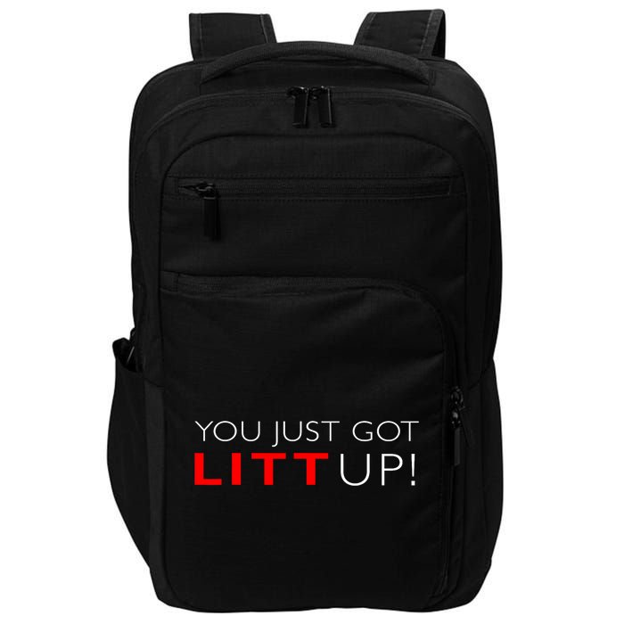 Suits You Just Got Litt Up! Funny Design Impact Tech Backpack