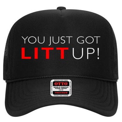Suits You Just Got Litt Up! Funny Design Trucker Hat