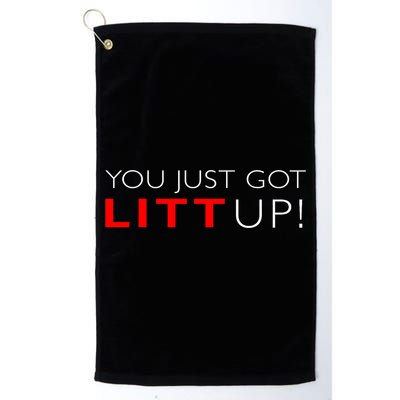 Suits You Just Got Litt Up! Funny Design Golf Towel