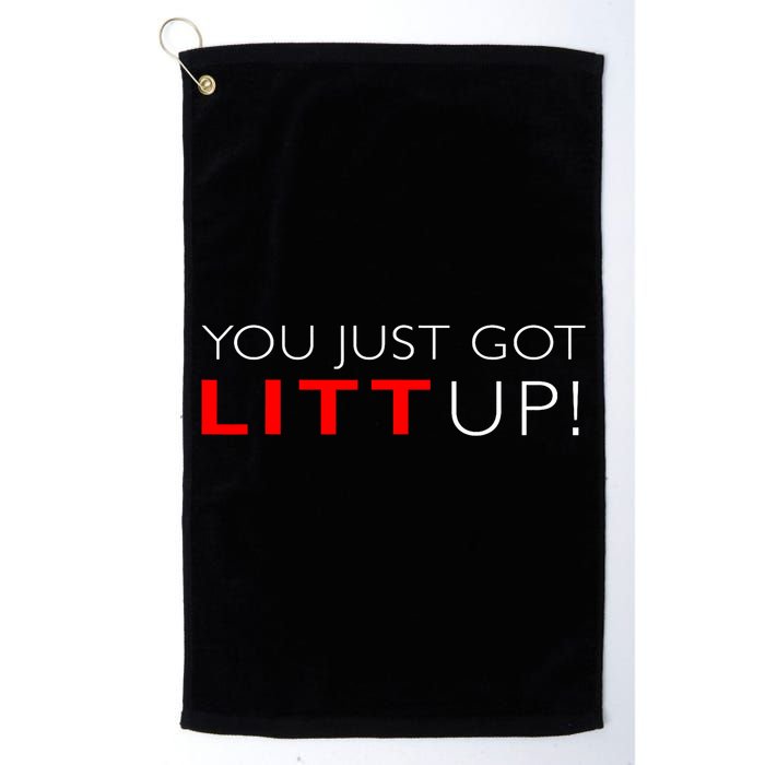 Suits You Just Got Litt Up! Funny Design Golf Towel
