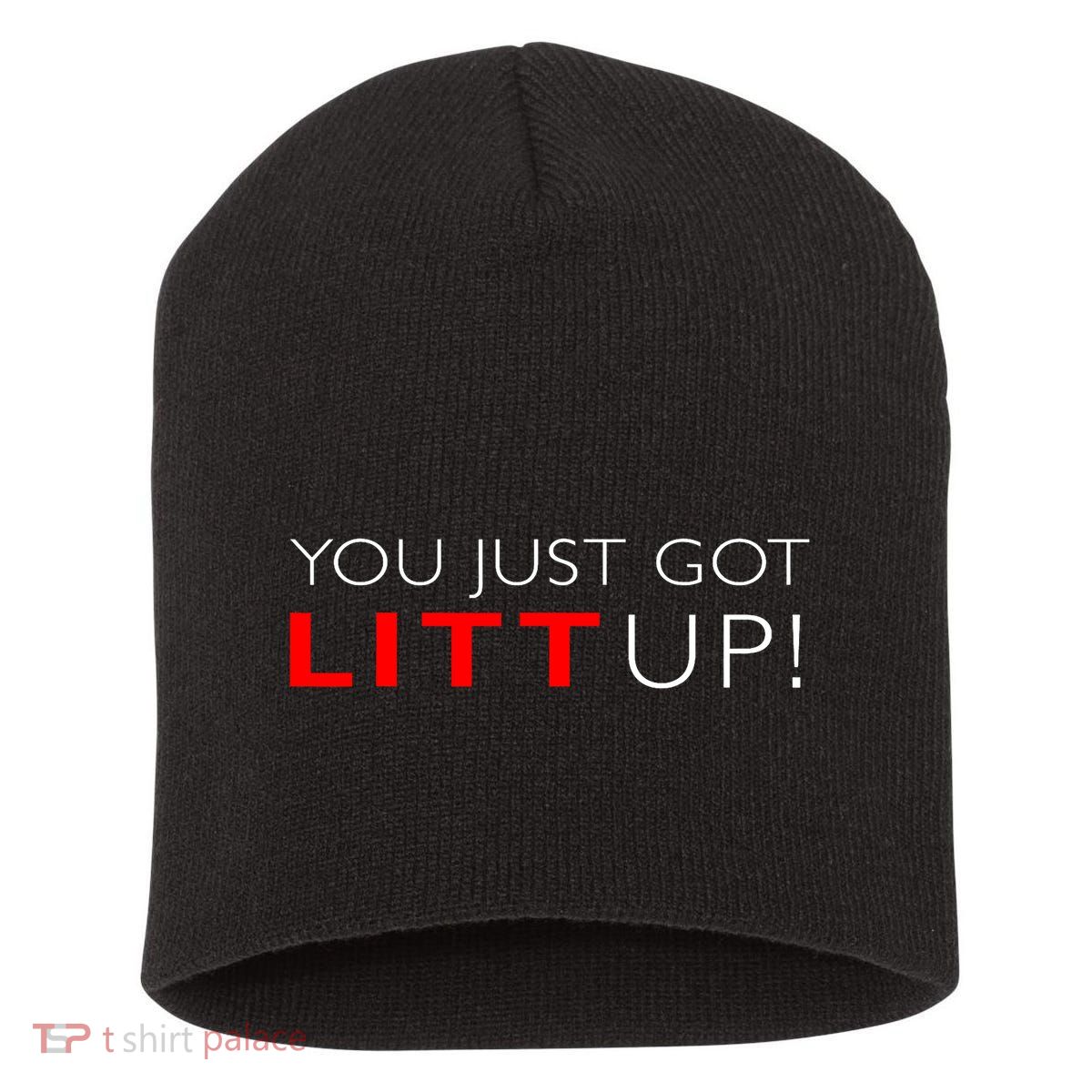 Suits You Just Got Litt Up! Funny Design Short Acrylic Beanie