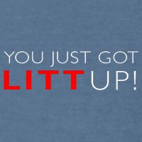 Suits You Just Got Litt Up! Funny Design Garment-Dyed Sweatshirt