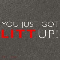 Suits You Just Got Litt Up! Funny Design Cotton Canvas Backpack