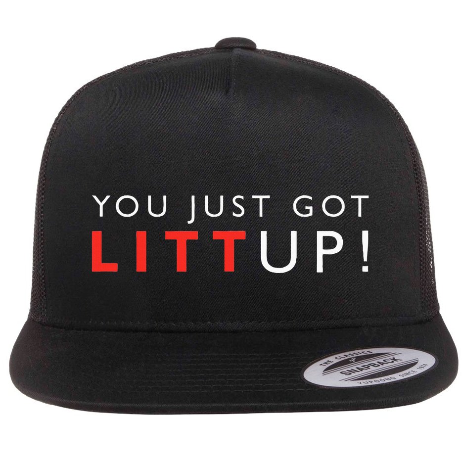Suits You Just Got Litt Up Flat Bill Trucker Hat